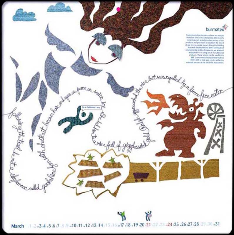 Burmatex Calendar 2008 - April