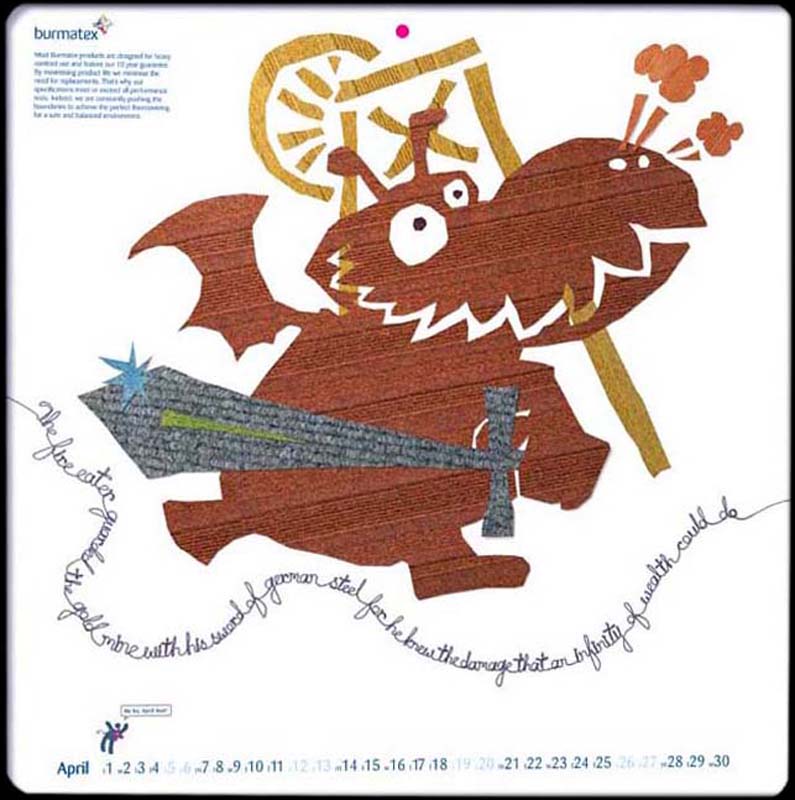 Burmatex Calendar 2008 - March