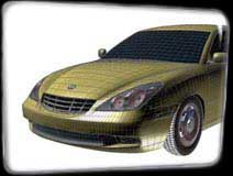 Three Cars - Wireframe