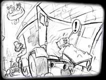 Car Toon Sketch