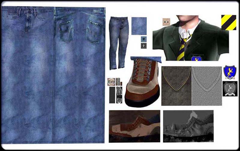 Clothing and Textures