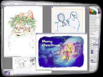 Screenshot Xmas Cards Photoshop